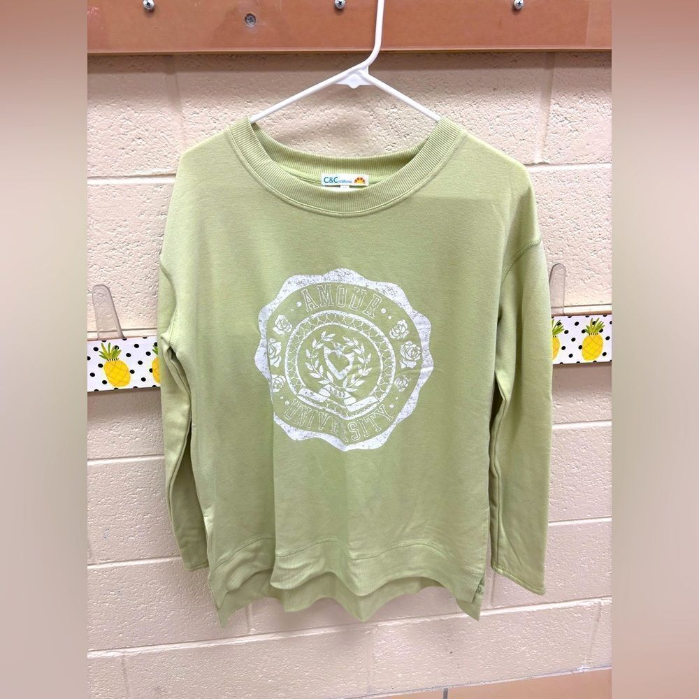 Green Graphic Sweatshirt by C&C California